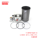 1-87811665-0 Engine Cylinder Liner Set For ISUZU 6HH1 1878116650