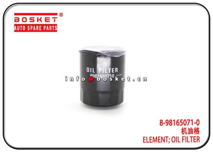 TFR TFS Isuzu D-MAX Parts Oil Filter Element 8-98165071-0 5-87615000-BVP 8981650710 587615000BVP