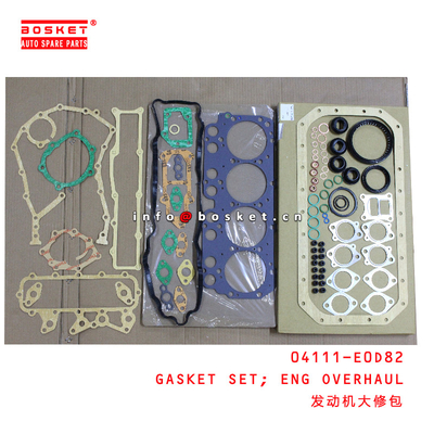 04111-E0D82 Engine Overhaul Gasket Set for ISUZU HINO300 N04C N04CT