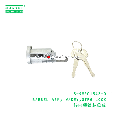 8-98201342-0 Barrel Assembly with Key and Steering Lock Suitable for ISUZU VC46 6UZ1