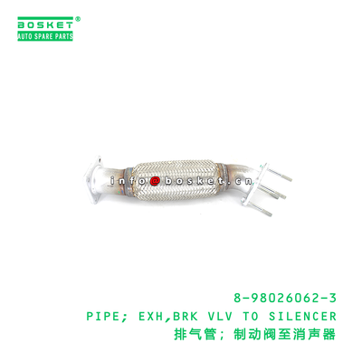 ISUZU 8980260623 Exhaust Pipe Brake Valve to Silencer Corrosion Resistant High-Quality Steel