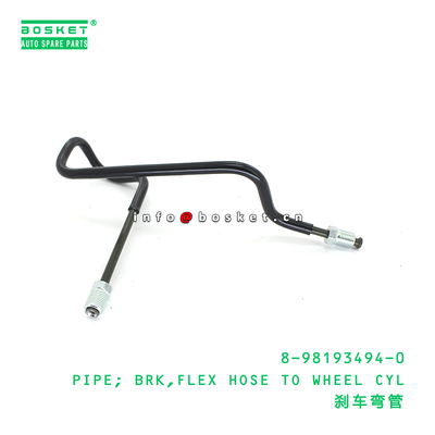 8-98193494-0 PIPE; BRK,FLEX HOSE TO WHEEL CYL suitable for ISUZU 8981934940
