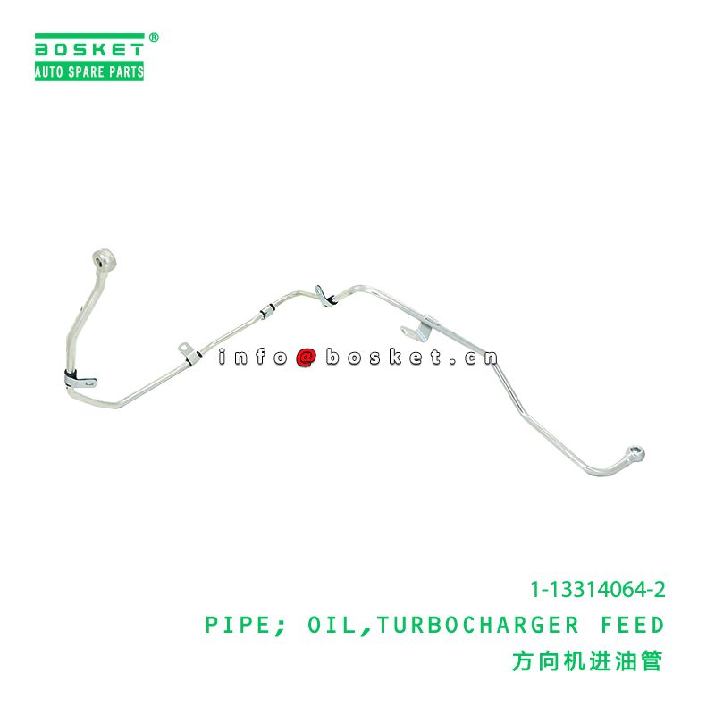 ISUZU 6HK1 Turbocharger Feed Oil Pipe 1-13314064-2