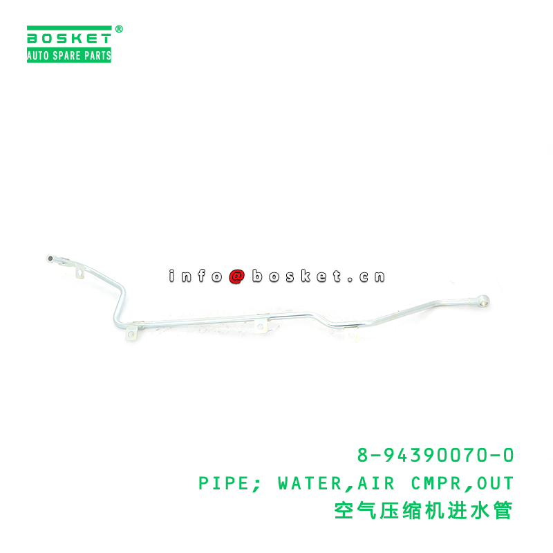 Water Air Compressor Pipe Suitable for ISUZU 8943900700 with 3 Months Warranty and 15-20 Days Delivery