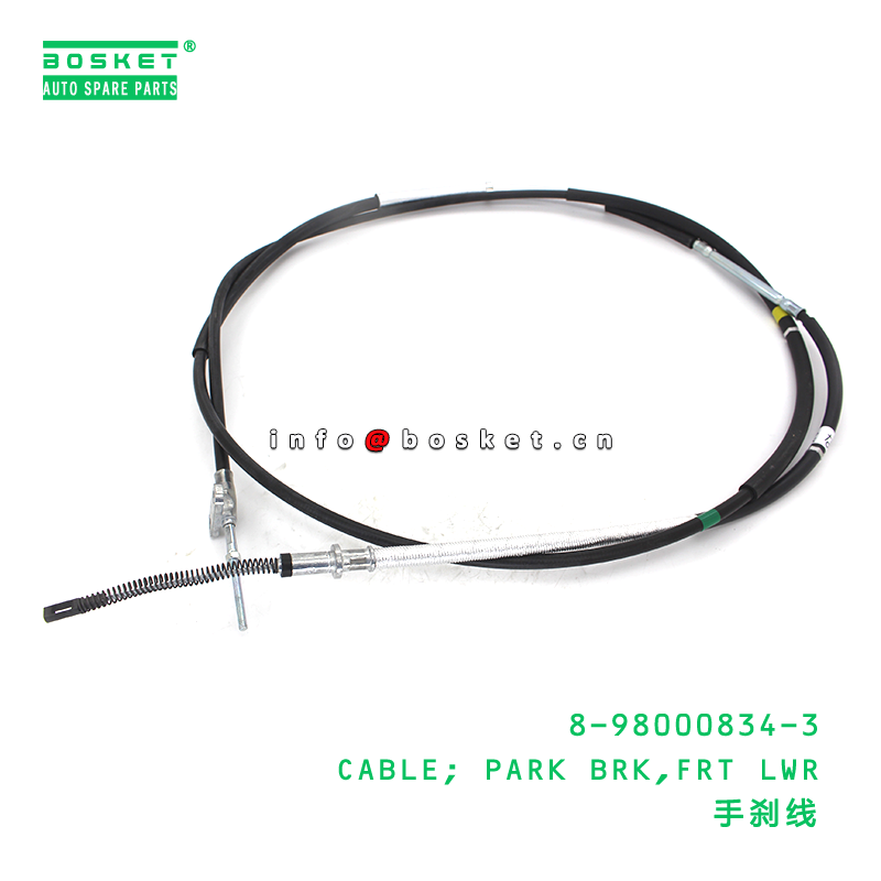 8-98000834-3 CABLE; PARK BRK,FRT LWR suitable for ISUZU 8980008343